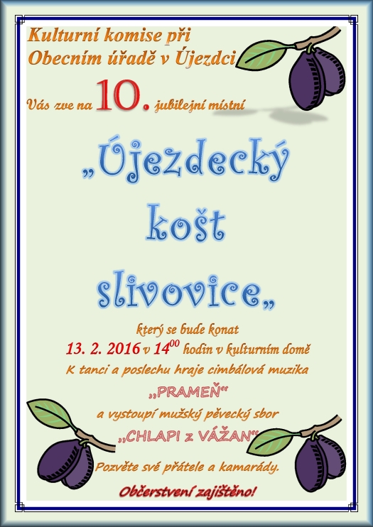 Újezdecký košt slivovice 13.2.2016 - Újezdec